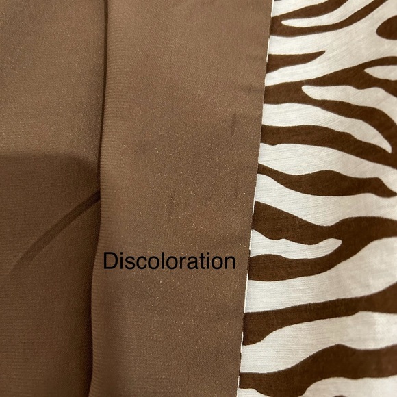 Grace Chuang Vintage Brown & White Zebra Print Open Blazer Jacket, Size Small - Picture 8 of 10